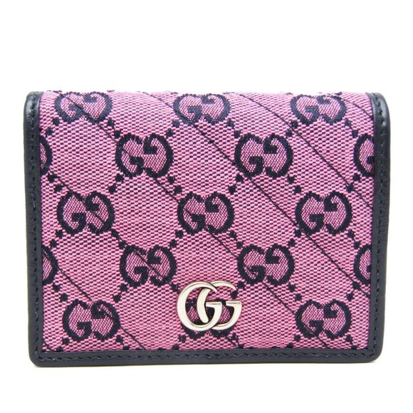 GUCCI Black Leather GG Marmont Wallet - Picture 1 of 11